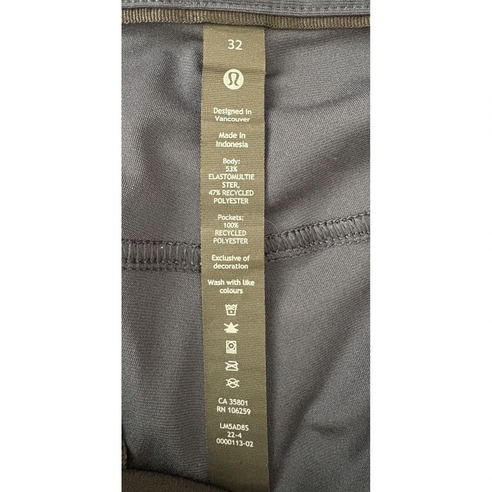 Lululemon ABC Pant Slim 32 x 28 *Warpstreme True Navy M5AD8S